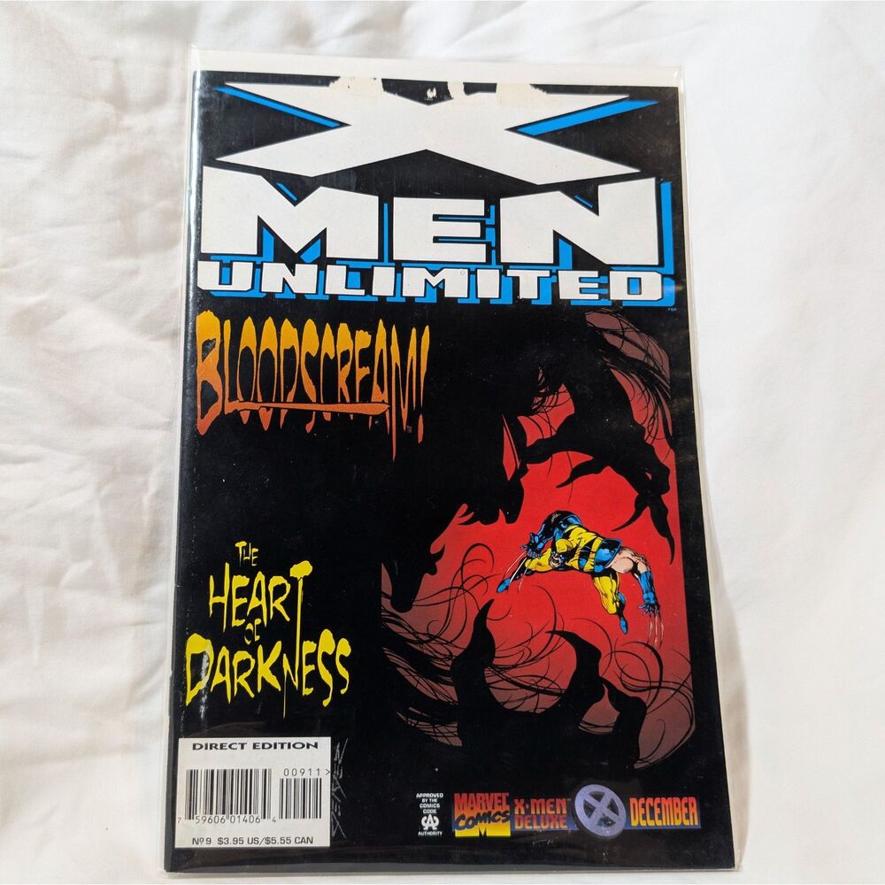 X-Men Unlimited #9 Bloodscream Heart of Darkness Wolverine Marvel Comics 1995
